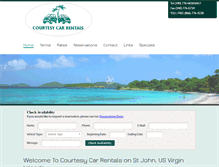 Tablet Screenshot of courtesycarrental.com